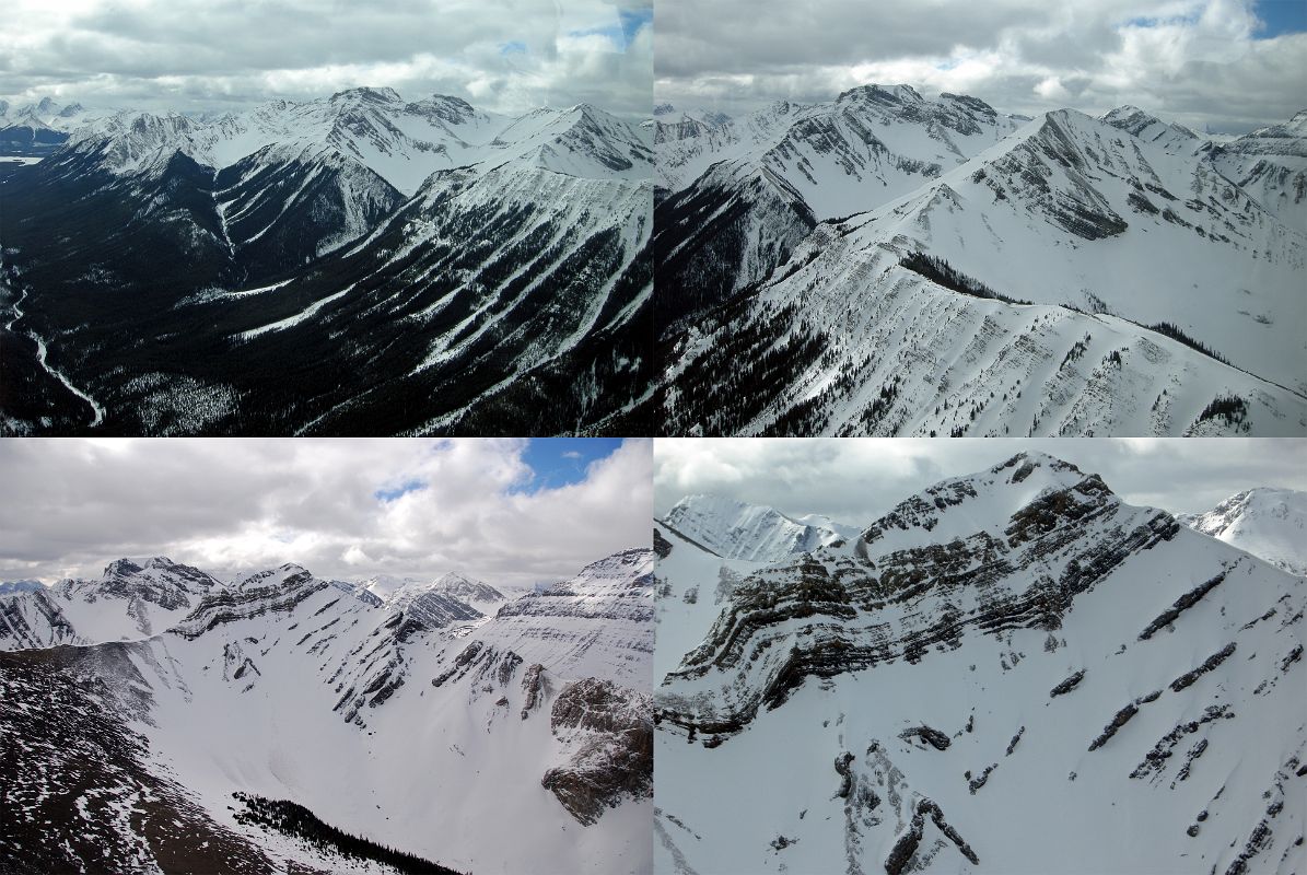 16 Mount Turbulent From Helicopter Between Canmore And Mount Assiniboine In Winter